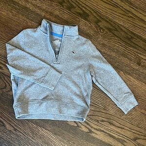 Vineyard Vines 3T gray 3/4 zip pullover
